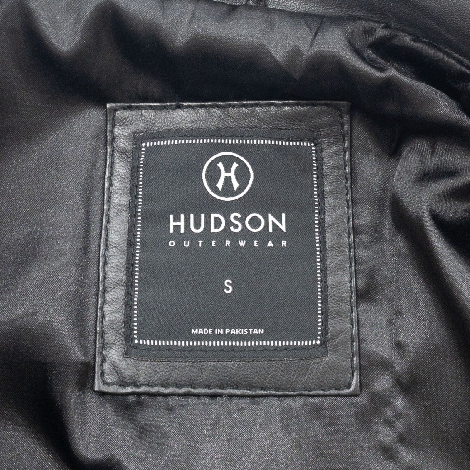 HUDSON ハドソン ライダースジャケット ダブル シルバージップ レザー 
