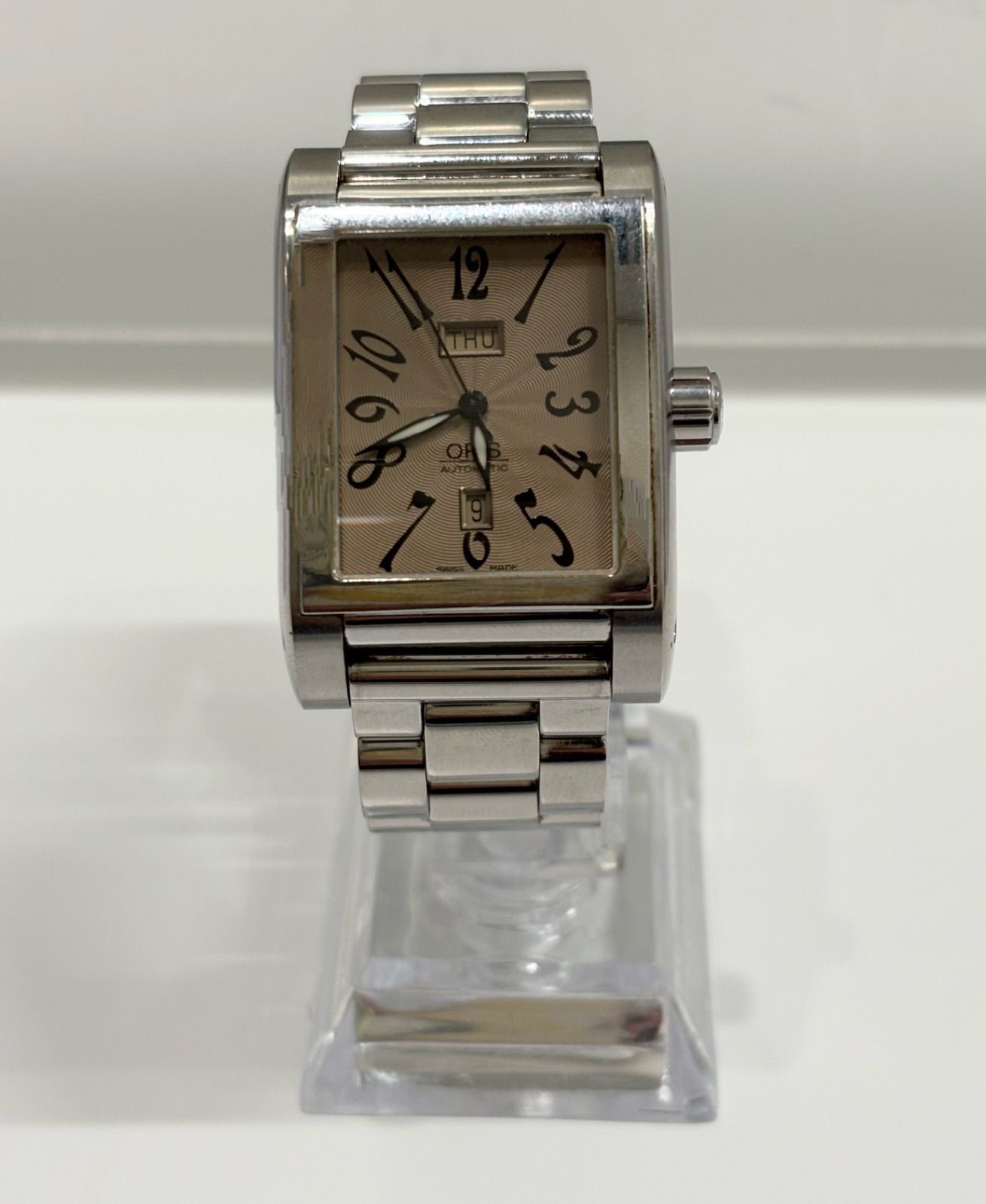 デイデイト 0 1 オリス レクタンギュラー 2 USED 585-7525-40-02 ORIS