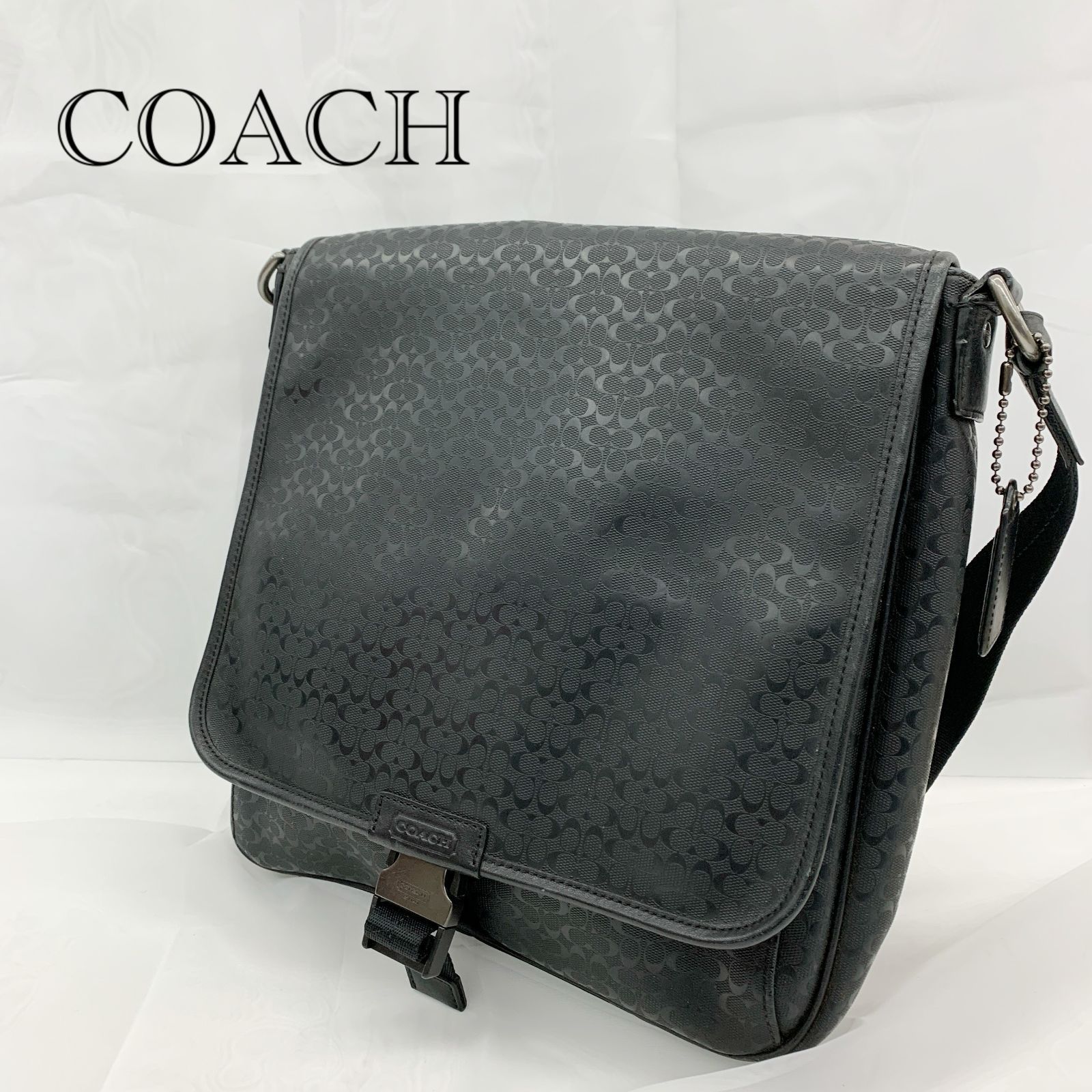 COACH Heritage Signature Map Messenger Bag コーチ ヘリテージ 