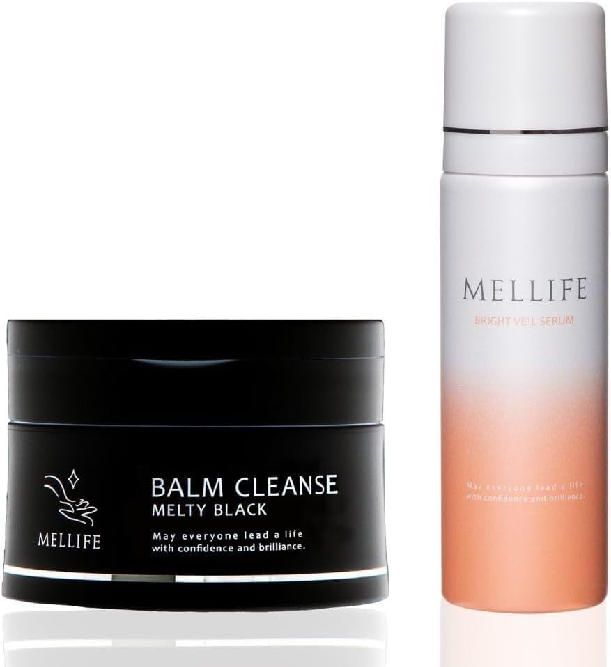 MELLIFE クレンジングバーム 薬用 美容液 セット 炭 メイク落とし