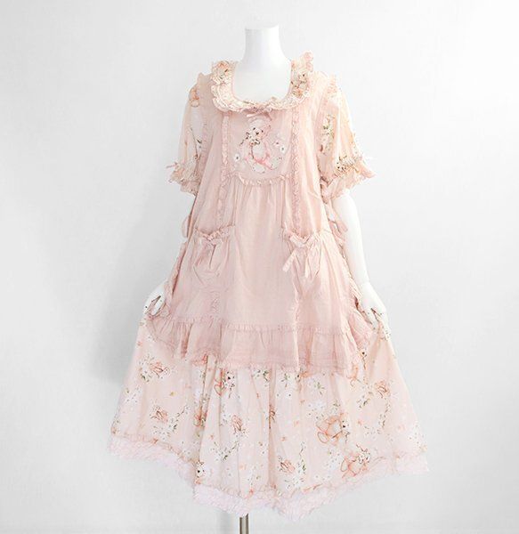 美品* PINK HOUSE 桜色に染まる 桜テディ 4点セット ワンピース