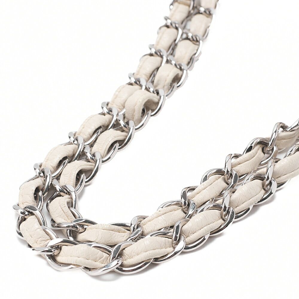 CHANEL シャネル ショルダーバッグ ヴィンテージカーフ ココマーク 巾着  黒×白（シルバー金具） レディース【中古】【送料無料】【SS】 CHANEL シャネル ショルダーバッグ ヴィンテージカーフ ココマーク
