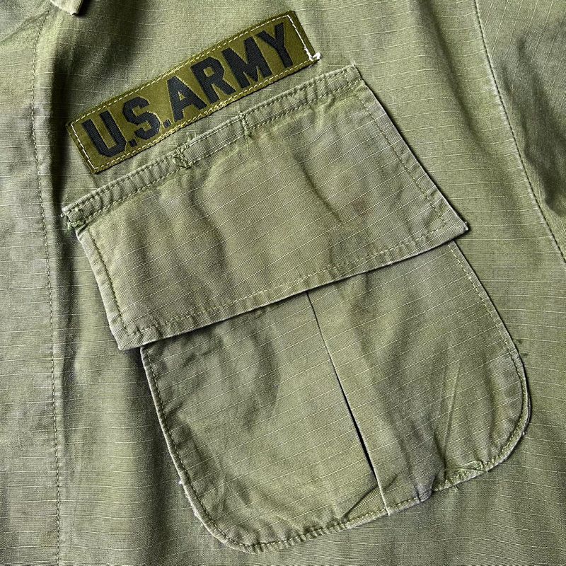 60s 69年製 US ARMY 米軍実物 4th ジャングルファティーグ ジャケット