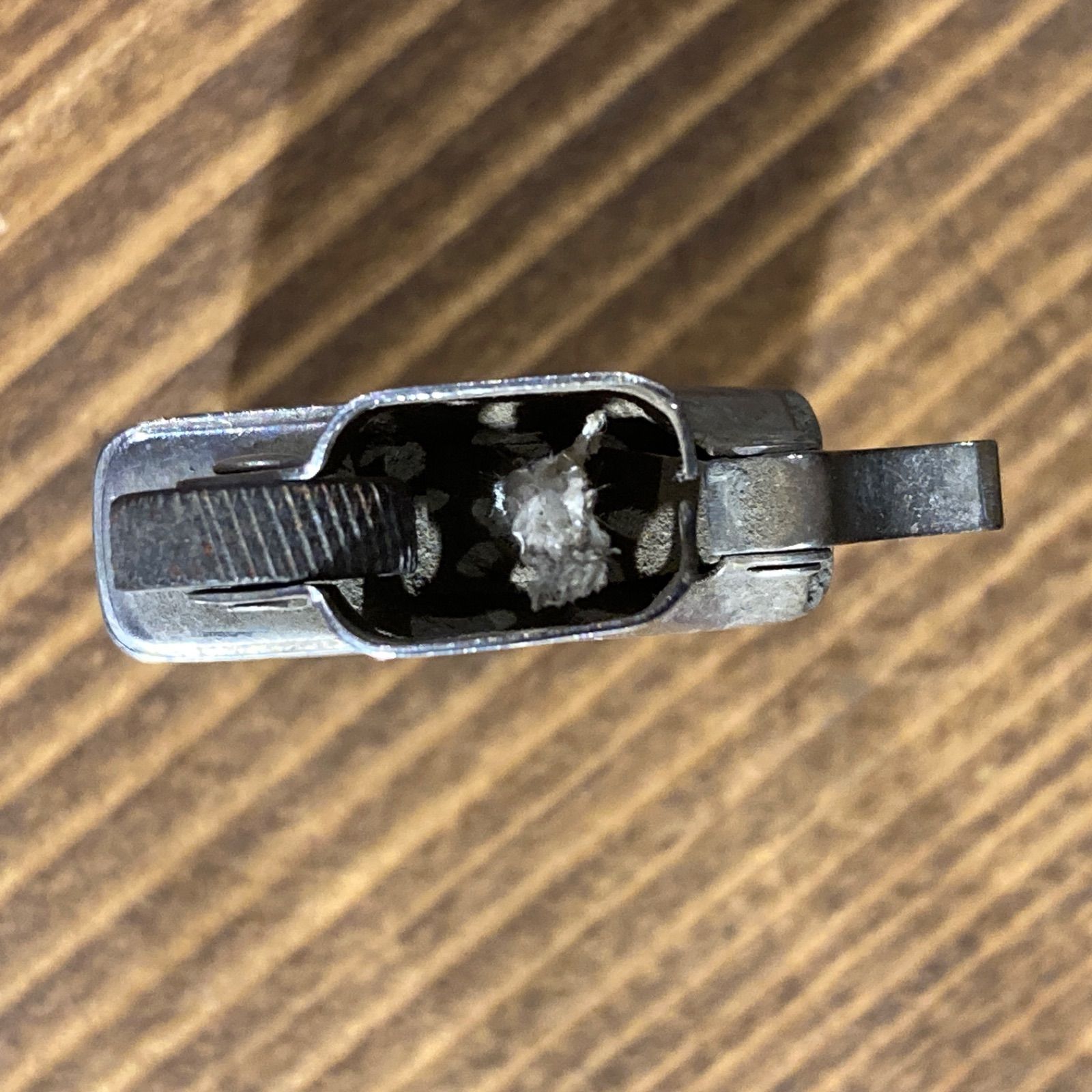 MP266) 1983年 ZIPPO SLIM FUKUZO MOTOMACHI 企業ロゴ 火花確認済 中古 