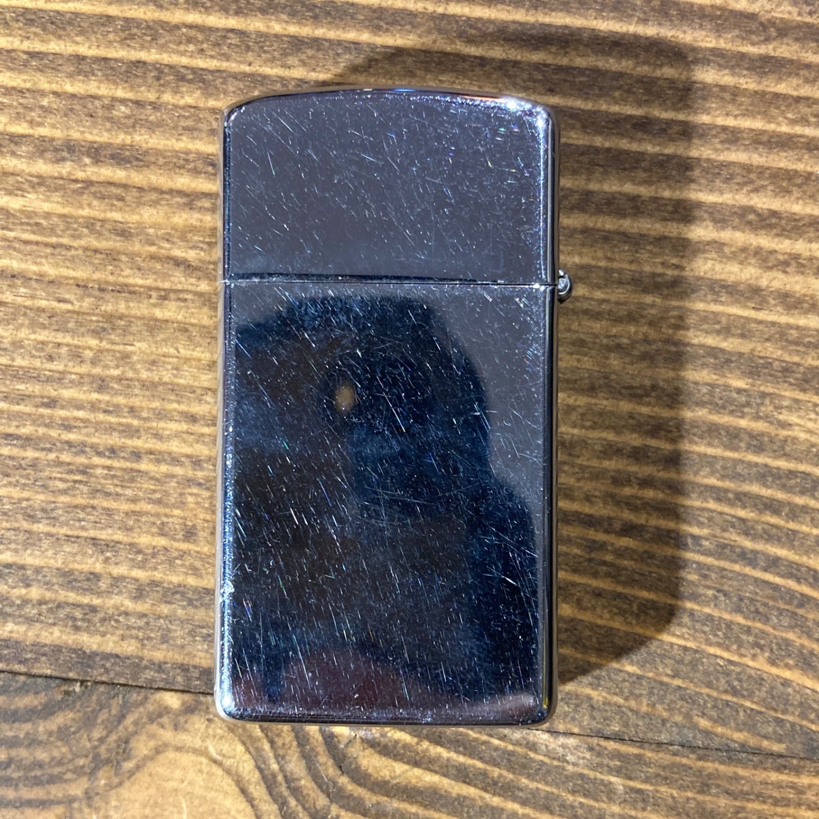 MP266) 1983年 ZIPPO SLIM FUKUZO MOTOMACHI 企業ロゴ 火花確認済 中古 
