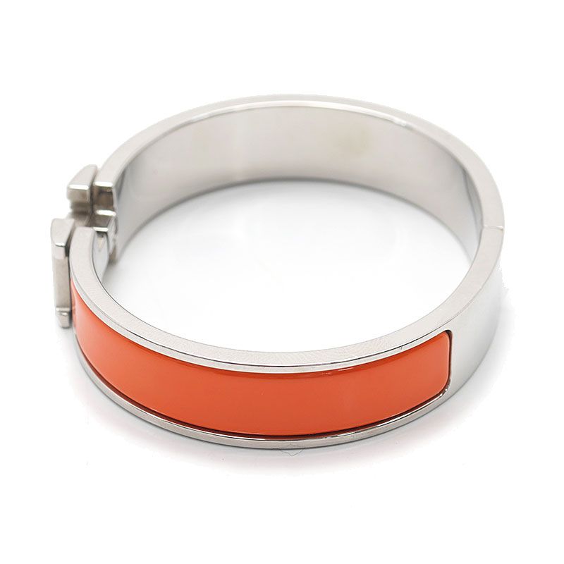 エルメス HERMES クリック・クラック ブレスレット バングル オレンジ