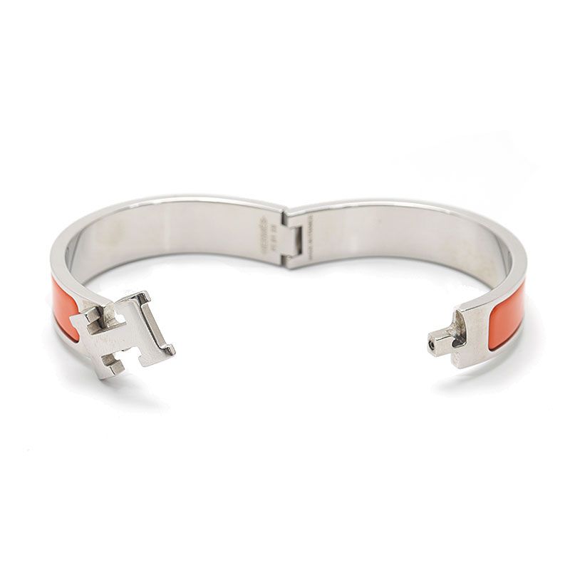 エルメス HERMES クリック・クラック ブレスレット バングル オレンジ