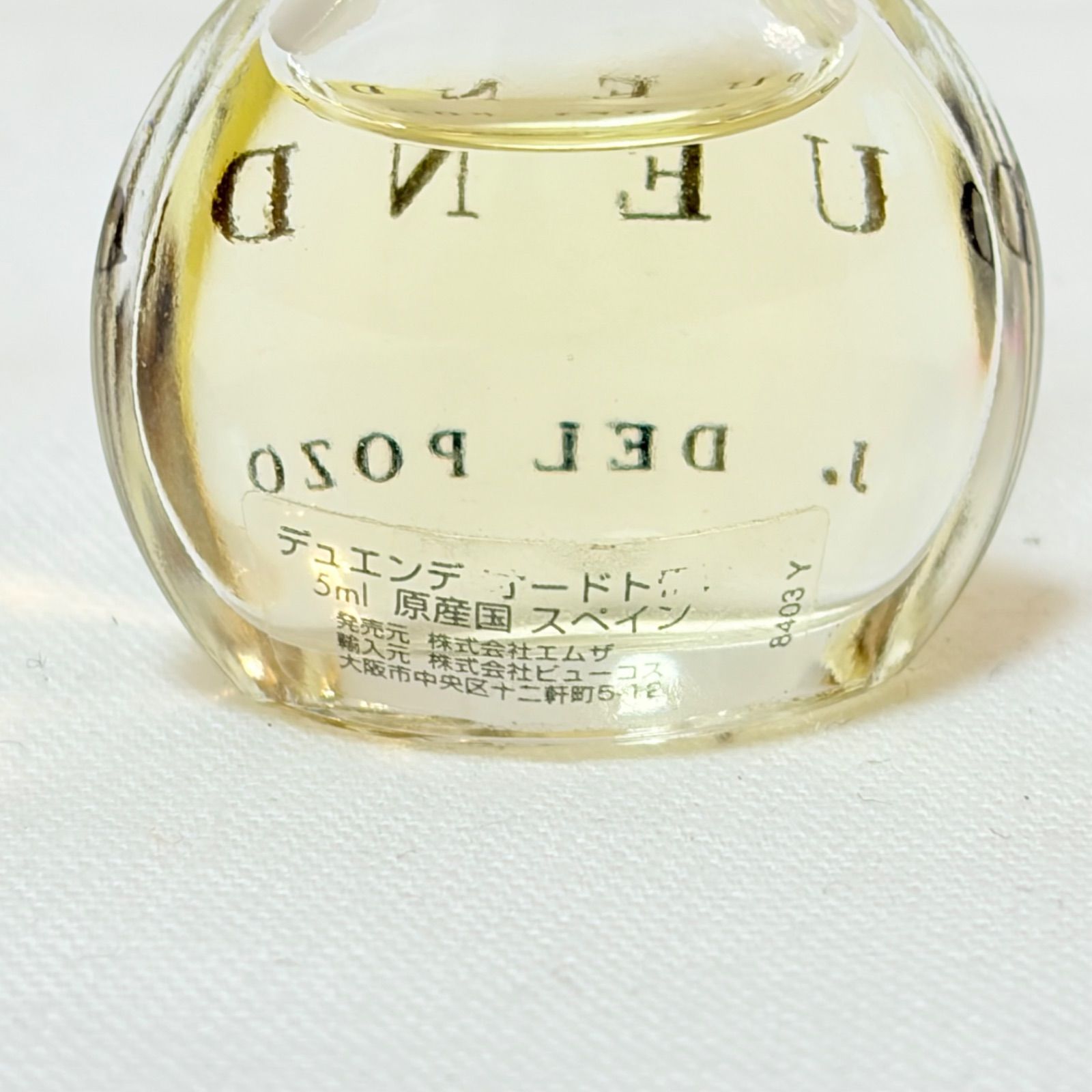 新品 DUENDE J. DEL POZO EAU DE TOILETTE ジェイデルポゾ デュエンデ