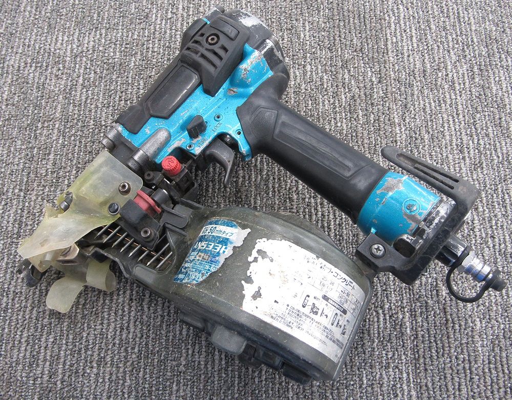 makita マキタ AN533H 50mm高圧エア釘打ち機 青 - メルカリ