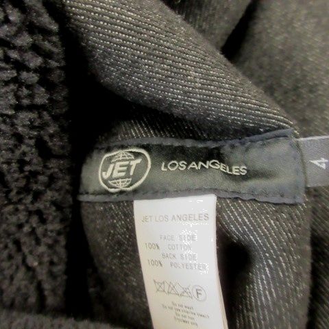 ジェット ロサンゼルス JET LOS ANGELES デニムジャケット コート 4 黒 