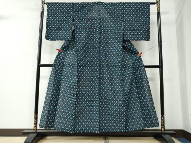 平和屋着物○久留米絣 単衣 吉祥文 綿 逸品 CABC6761yc - メルカリ