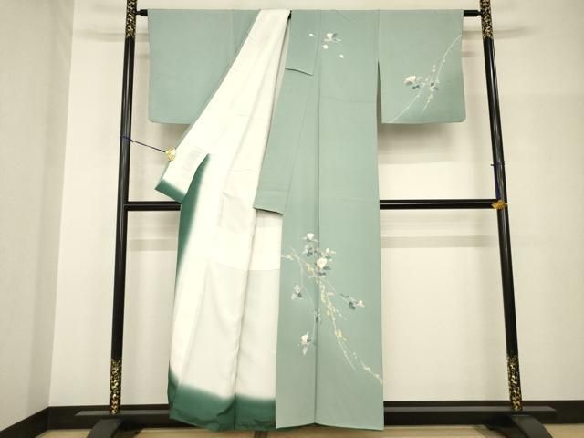 平和屋着物●訪問着　友禅　枝花文　正絹　逸品　AABH9556ck 平和屋着物○訪問着 友禅 枝花文 正絹 逸品 AABH9556ck - メルカリ