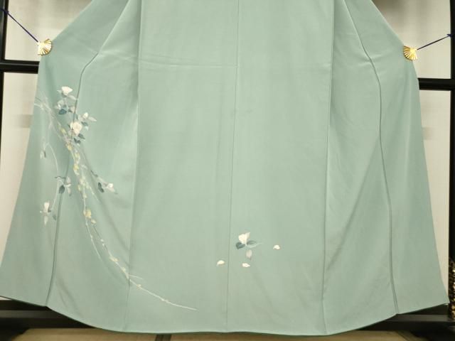 平和屋着物●訪問着　友禅　枝花文　正絹　逸品　AABH9556ck 平和屋着物○訪問着 友禅 枝花文 正絹 逸品 AABH9556ck - メルカリ