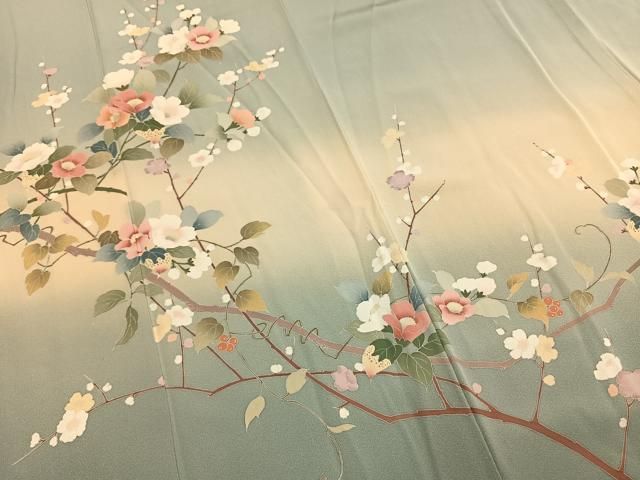 平和屋着物○訪問着 枝花文 暈し染め 正絹 逸品 AABH5107fy - メルカリ