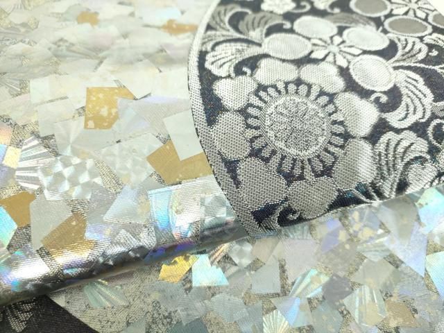 平和屋着物●金彩友禅作家　金彩の魔術師　堀省平　金煌織　太鼓柄袋帯　花丸文　金銀彩　正絹　逸品　DABE5098ps 平和屋着物○金彩友禅作家 金彩の魔術師 堀省平 金煌織 太鼓柄袋帯 花