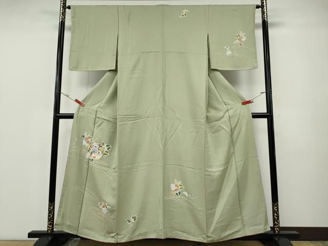 平和屋着物●訪問着　片輪車花文　金彩　正絹　逸品　未使用　CABF3420ut 平和屋着物○訪問着 片輪車花文 金彩 正絹 逸品 未使用 CABF3420ut