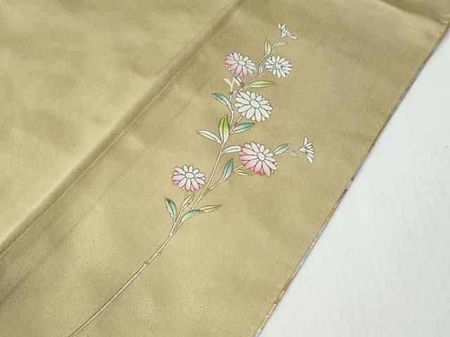平和屋着物●訪問着　牡丹花鳥文　暈し染め　金銀彩　正絹　逸品　CABE2945yc 平和屋着物○訪問着 牡丹花鳥文 暈し染め 金銀彩 正絹 逸品 CABE2945yc