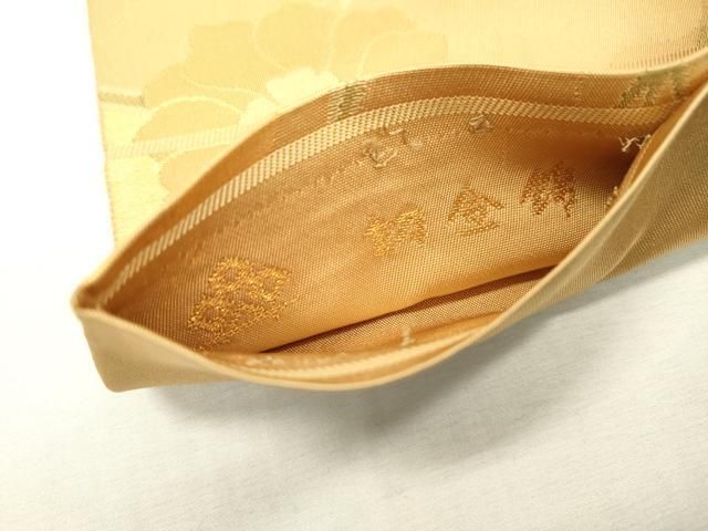 平和屋着物●京都の和装業の老舗一門　千切屋　六通柄　本袋帯　切金錦　花鳥唐草文　金糸　正絹　逸品　DABD5793fe 平和屋着物○京都の和装業の老舗一門 千切屋 六通柄 本袋帯 切金錦