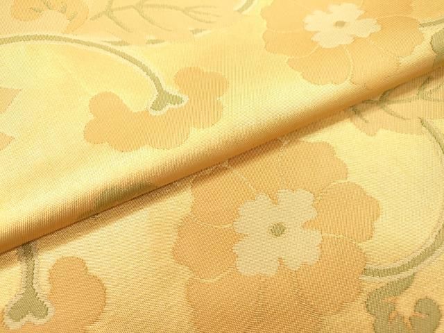 平和屋着物●京都の和装業の老舗一門　千切屋　六通柄　本袋帯　切金錦　花鳥唐草文　金糸　正絹　逸品　DABD5793fe 平和屋着物○京都の和装業の老舗一門 千切屋 六通柄 本袋帯 切金錦