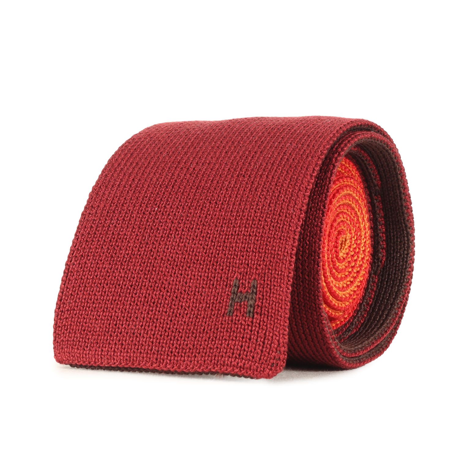 美品】HERMES エルメス ネクタイ | バイカラー Hロゴ キャトルタン