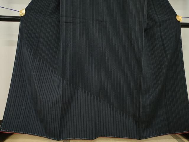 平和屋着物●お召　訪問着　十字絣　幾何学文様　正絹　逸品　AABI0773ck 平和屋着物○お召 訪問着 十字絣 幾何学文様 正絹 逸品 AABI0773ck