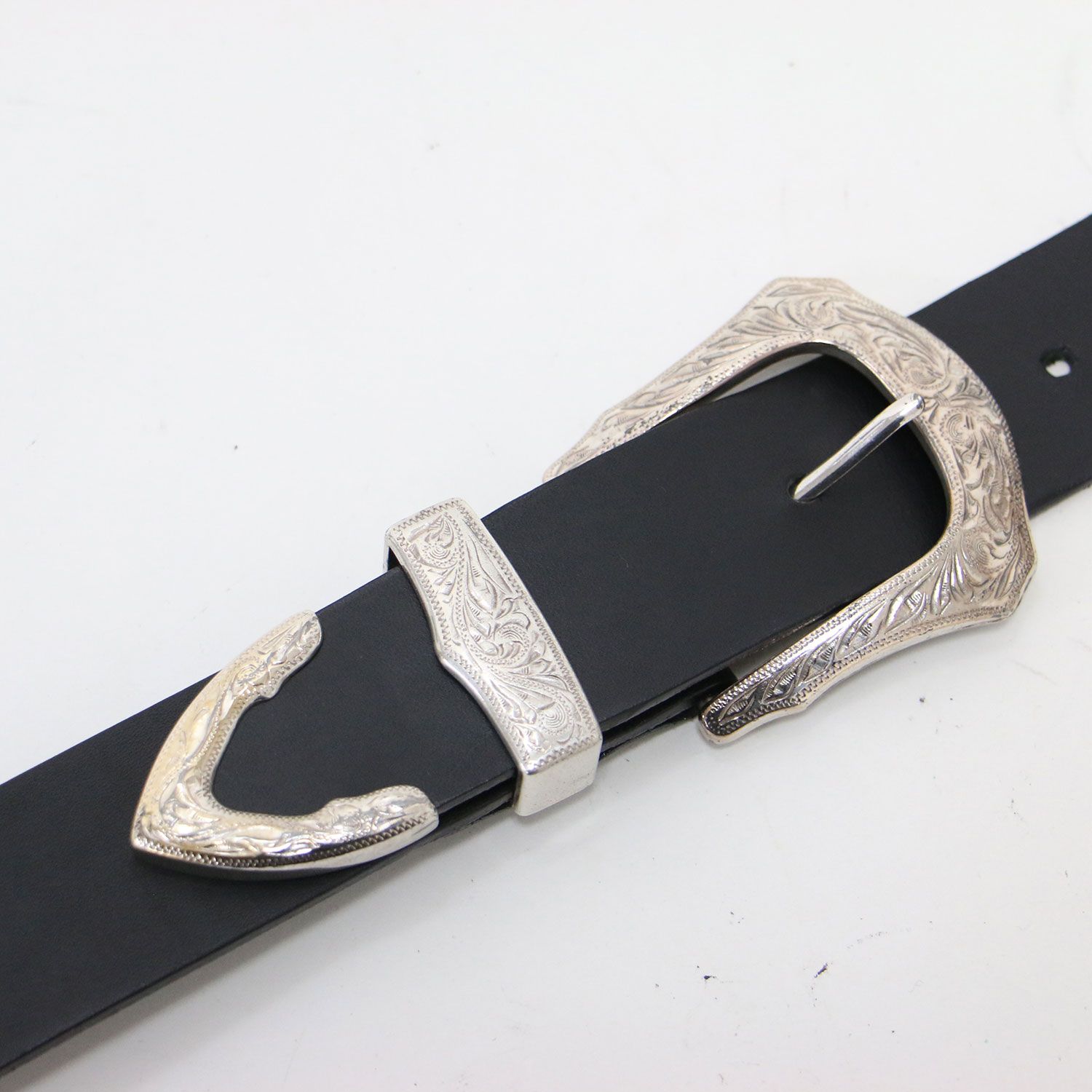 THE Dallas ザ・ダラス ベルト ブラック 黒 サイズ:FREE | ダブルバックル ベルト / W buckle belt レザー | ブランド ファッション アイテム 小物【レディース】【中古】 THE Dallas ザ・ダラス ベルト ブラック 黒 サイズ:FREE | ダブル