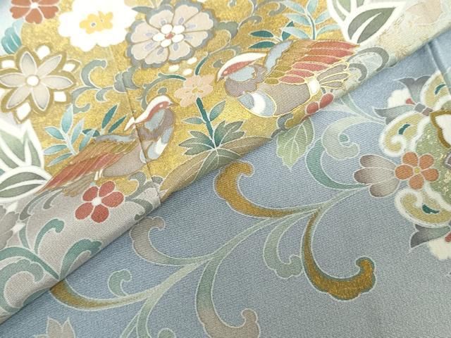 平和屋着物○訪問着 作家物 正倉院花鳥文 暈し染め 金彩 正絹 逸品