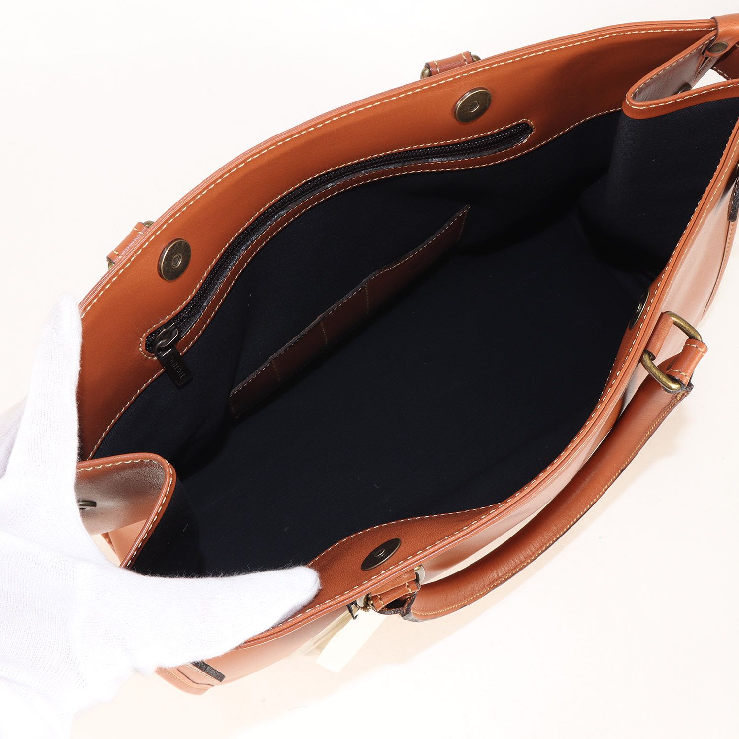 新品】TUSTING タスティング バッグ タン | レザー ブリーフケース