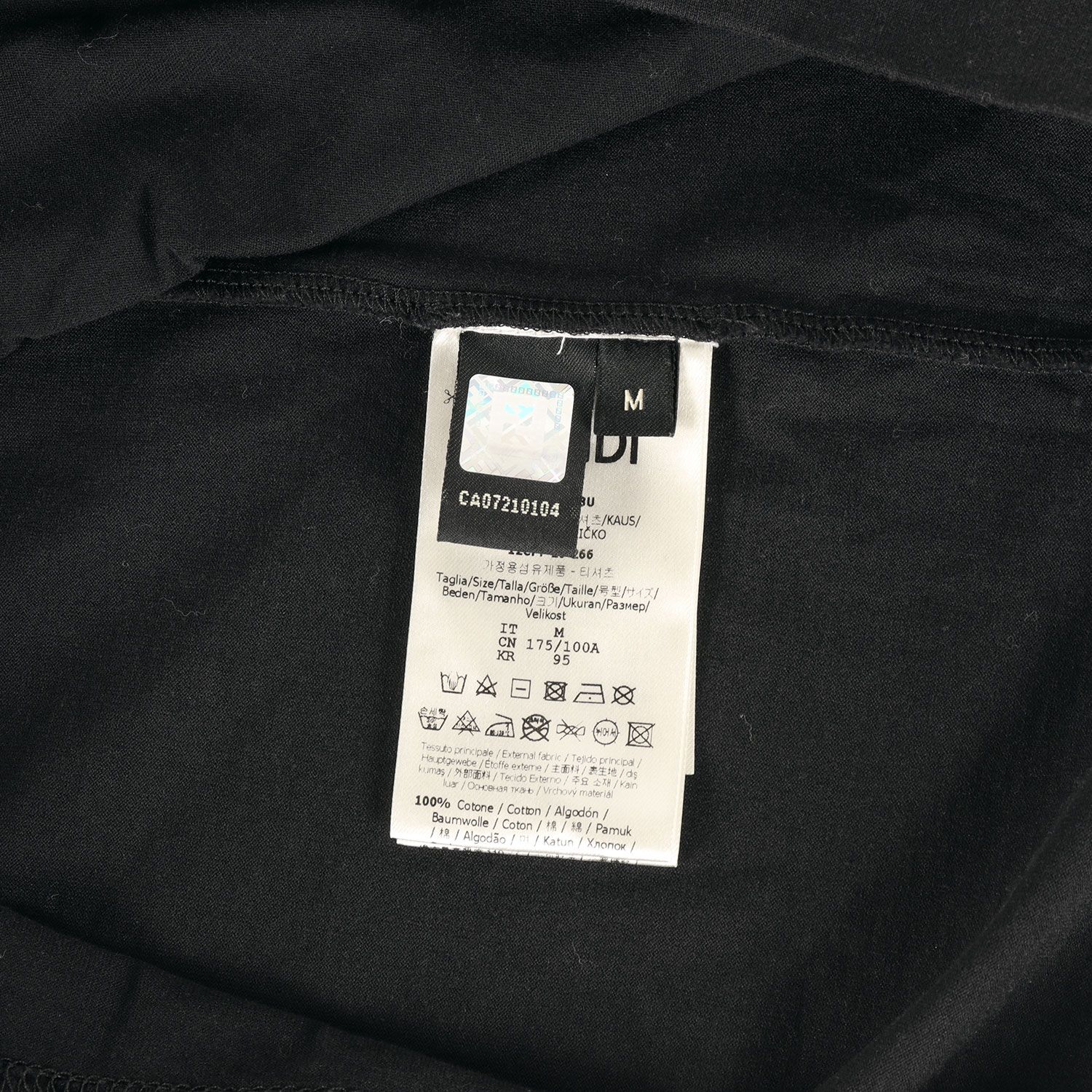 FENDI フェンディ Tシャツ ブラック 黒 サイズ:M | 20SS FFボックス 
