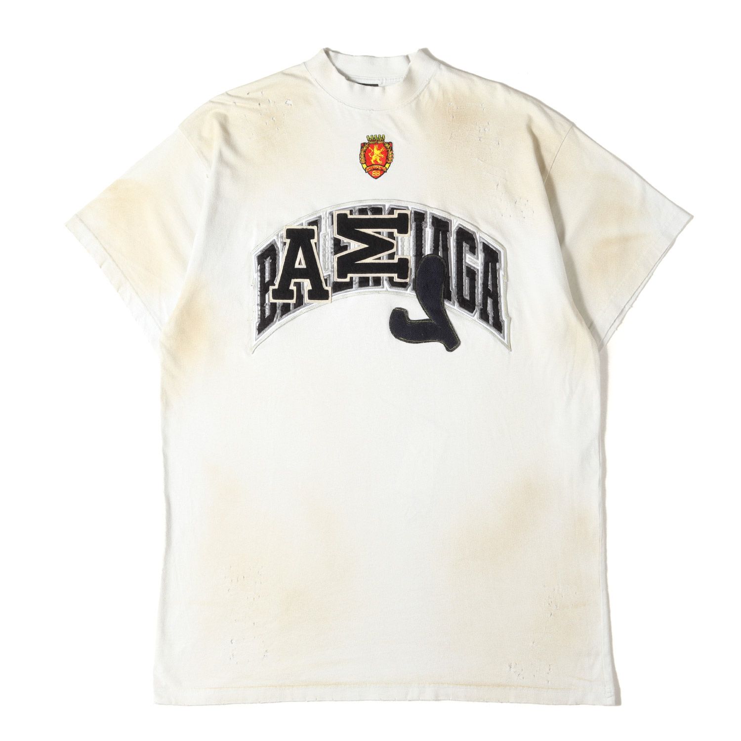 美品】BALENCIAGA バレンシアガ Tシャツ スノーグレー系 サイズ:L 