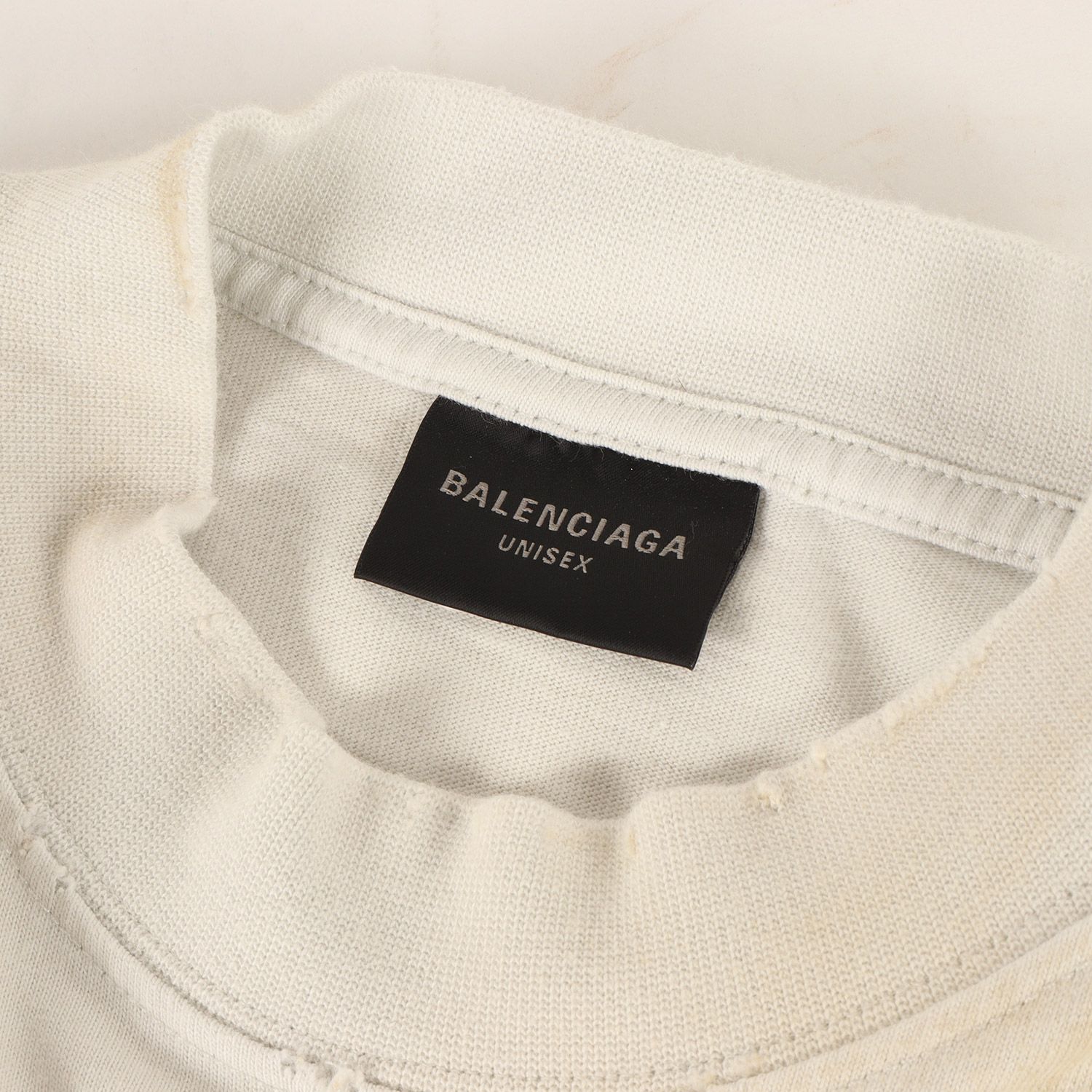美品】BALENCIAGA バレンシアガ Tシャツ スノーグレー系 サイズ:L 