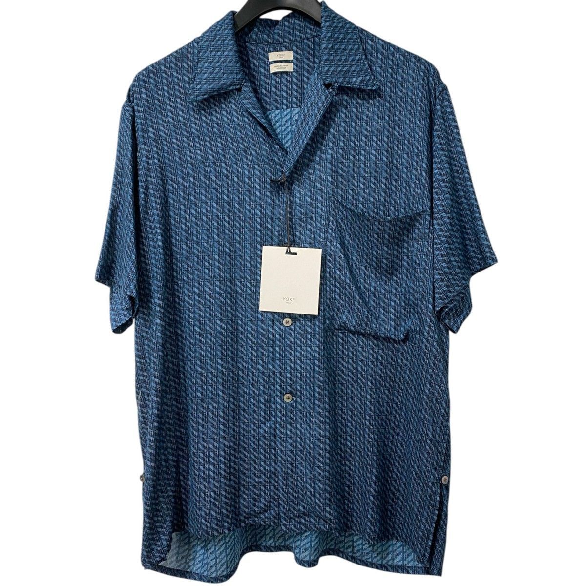 YOKE 26SS Vintage Pattern Printed Open Collar Shirtヴィンテージ