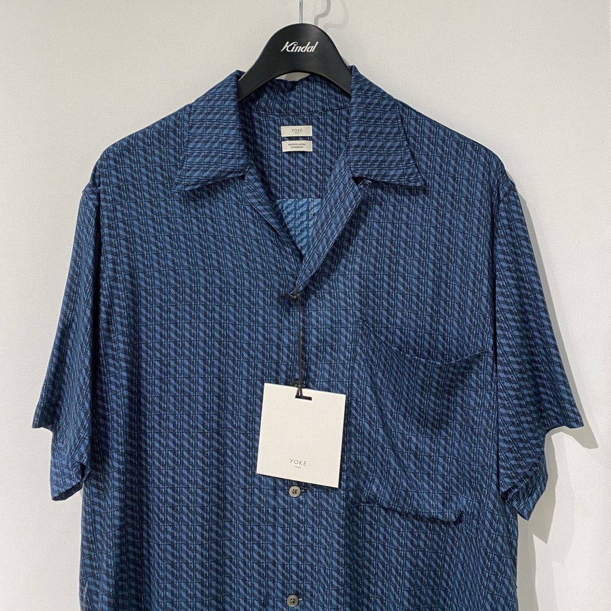 YOKE 26SS Vintage Pattern Printed Open Collar Shirtヴィンテージ