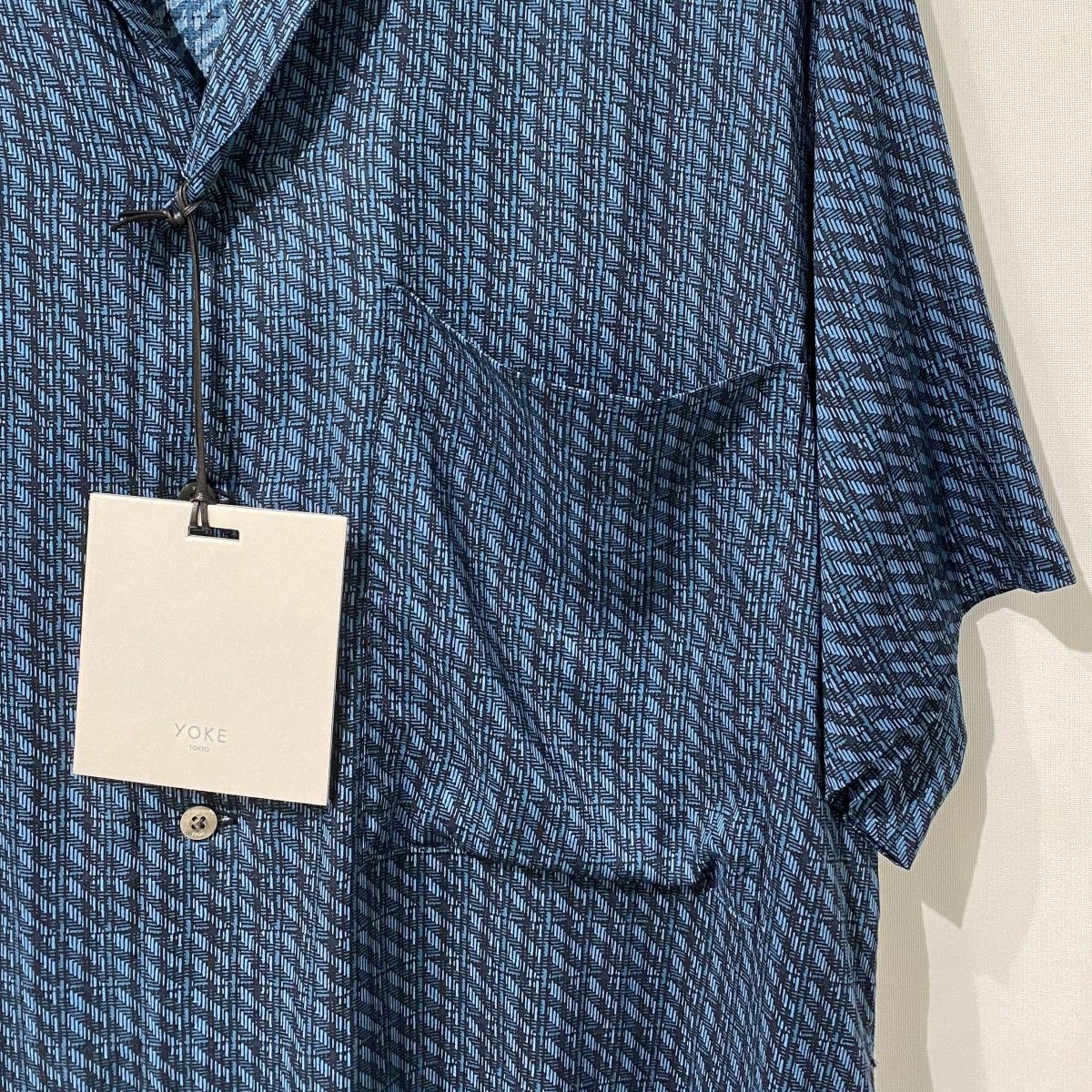 YOKE 26SS Vintage Pattern Printed Open Collar Shirtヴィンテージ