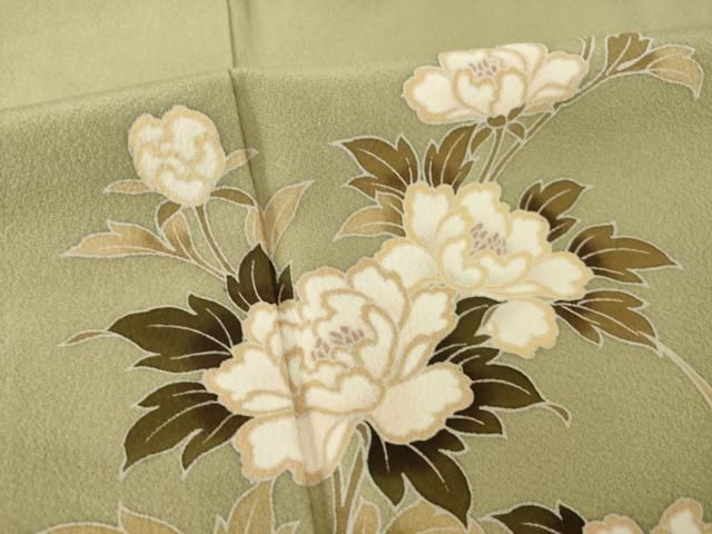平和屋着物○訪問着 友禅 流水花文 正絹 逸品 AABI2430ck - メルカリ