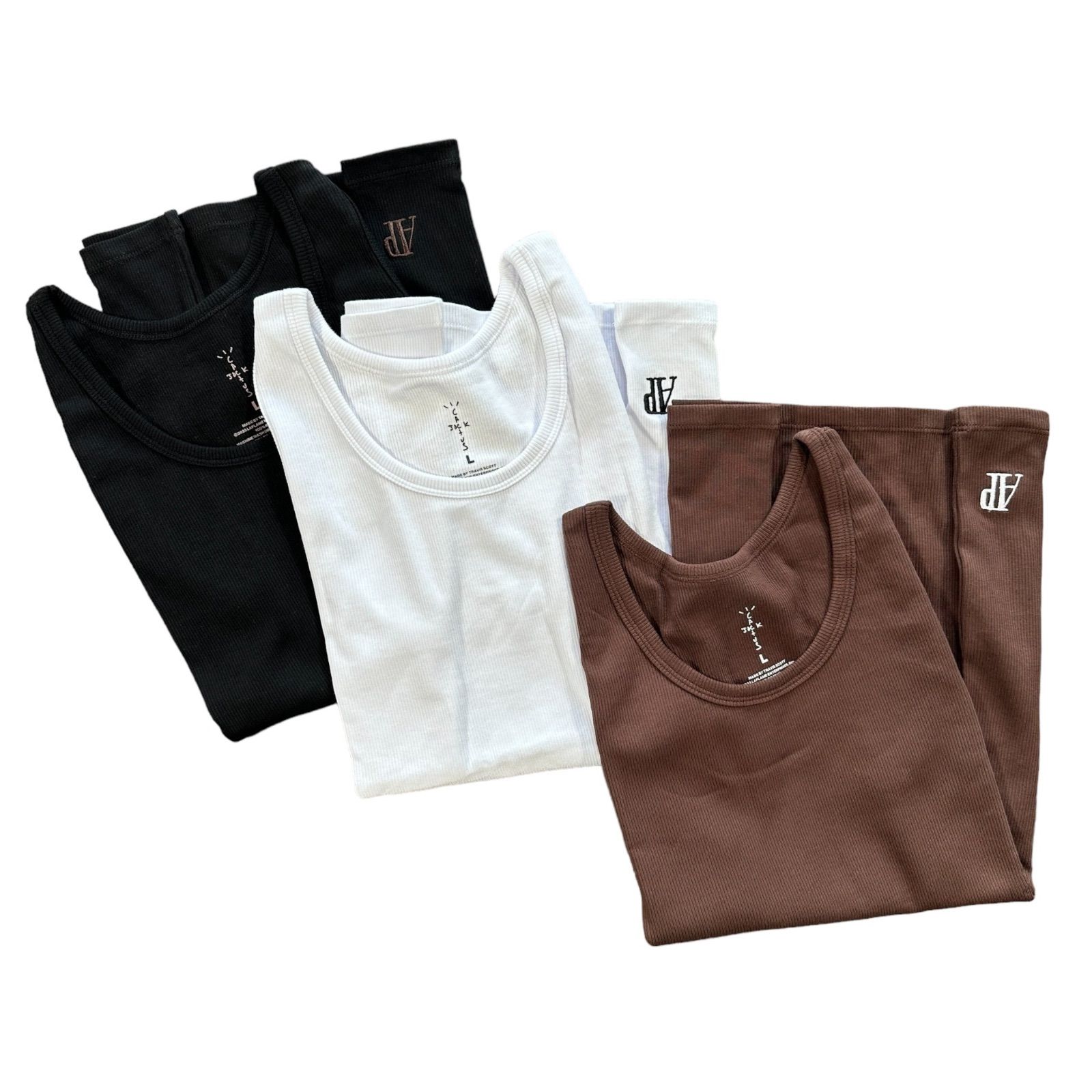 Cactus Jack CJ x AP LOGO 3-PACK TANK L Audemars Piguet × Travis