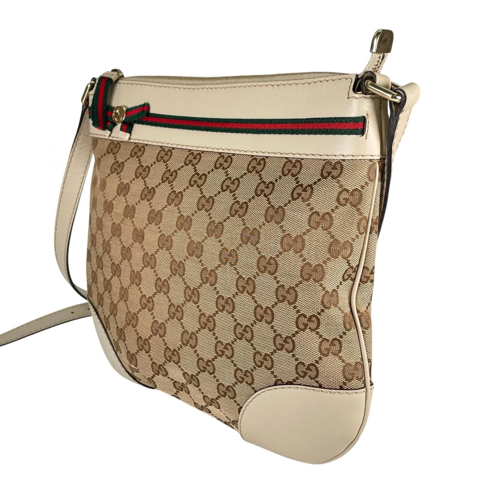 GUCCI グッチ シェリーライン 254065 ショルダーバッグ GGキャンバス 