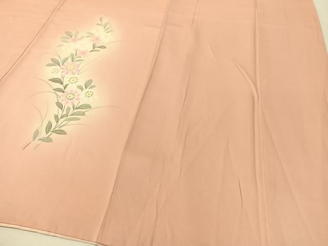 平和屋着物▽訪問着 手描き 草花文 暈し染め 正絹 逸品 CABF0510vp