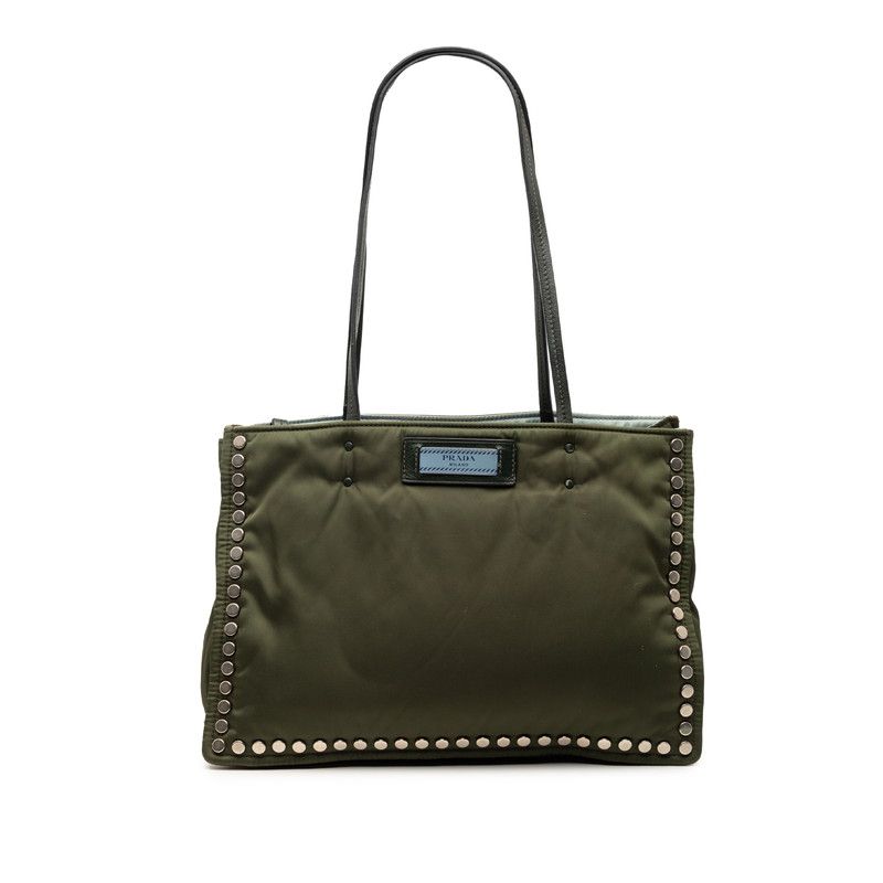 PRADA プラダ トートバッグ テスート グリーン セミショルダー A4収納 PRADA プラダ トートバッグ テスート グリーン セミショルダー A4収納