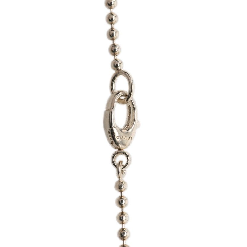 GUCCI (グッチ)クレストシェリーライン ドッグタグ ボールネックレス 