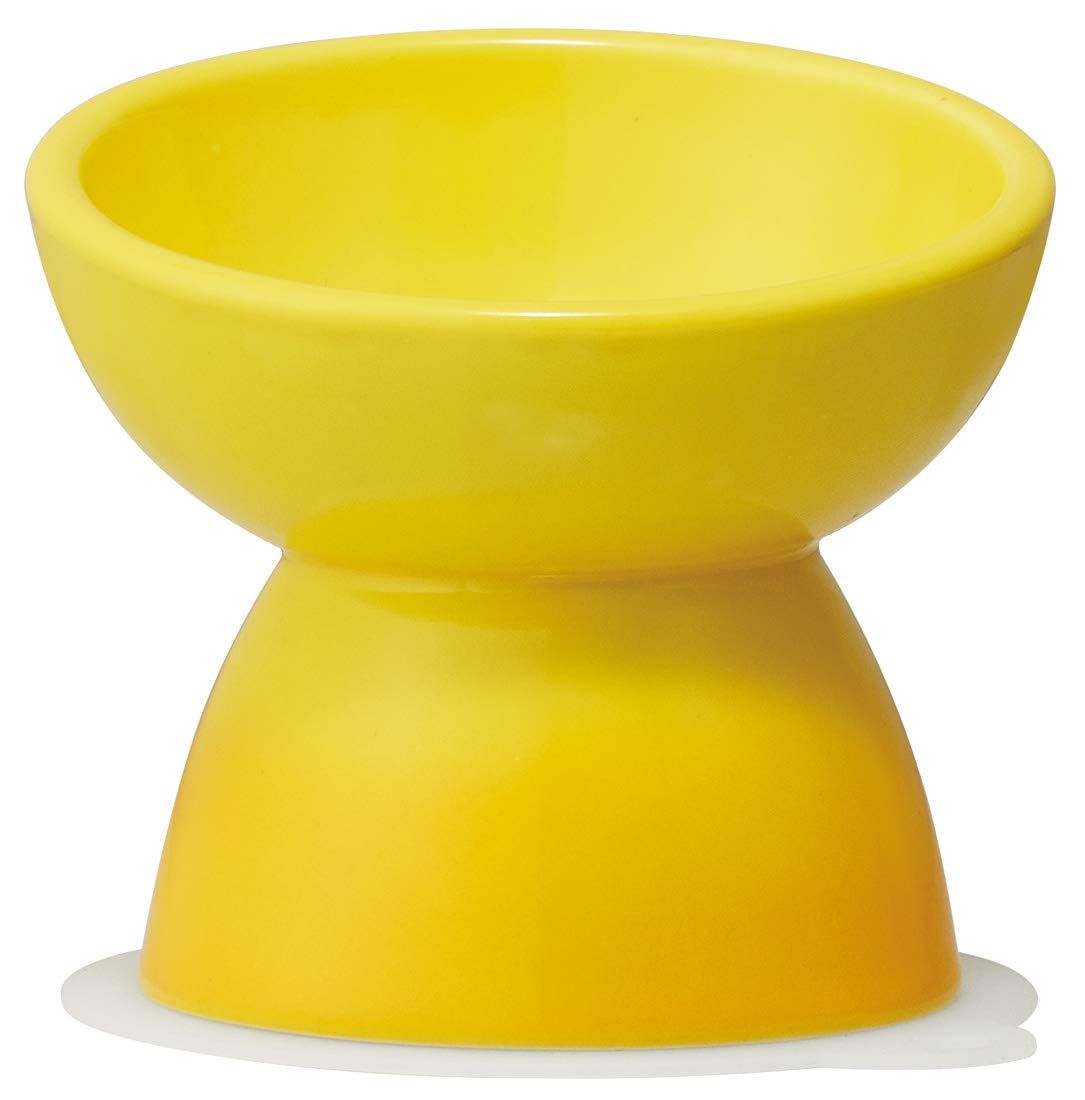 特価商品 スケーター (skater) 超小型犬用 食器 陶磁器製 ペット餌入れ マット付 イエロー CHOB1
