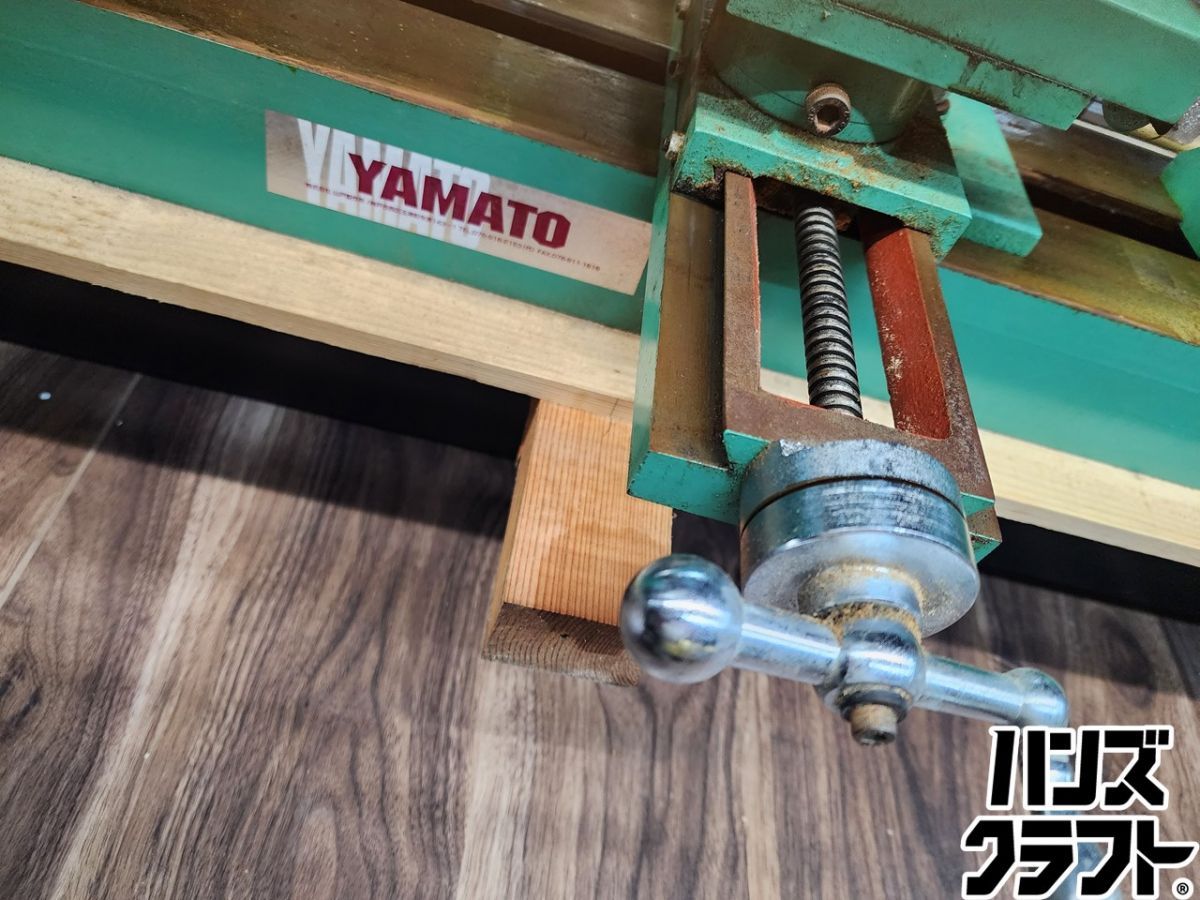 中古】【動作OK】【店頭引取限定】山戸製作所 卓上木工旋盤 380D型