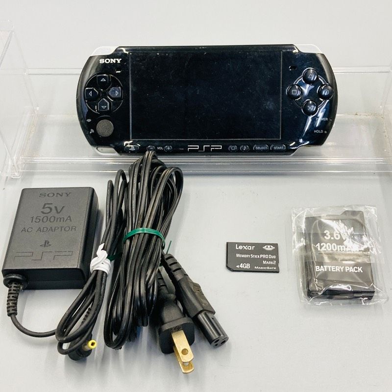 動作確認済み】【新品バッテリー付】PSP本体 [ピアノ・ブラック] PSP 