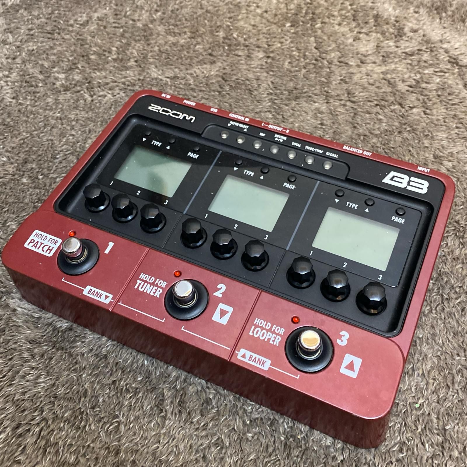 【尾張小牧店】【楽器】 中古 ZOOM | ズーム エフェクター B3 Bass Effects & Amp Simulator 【472】 尾張小牧店】【楽器】 中古 ZOOM | ズーム エフェクター B3 Bass