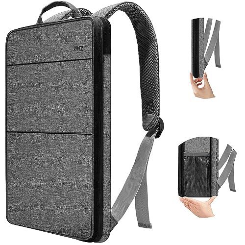 [ZINZ] Ultra Thin Expandable PC Backpack Business Backpack USB Charging Port Water Resistant School Backpack Travel Backpack All Models MacBook Air/Pro 13"-14" XPS 13 Surface 13.5" and Most Y
