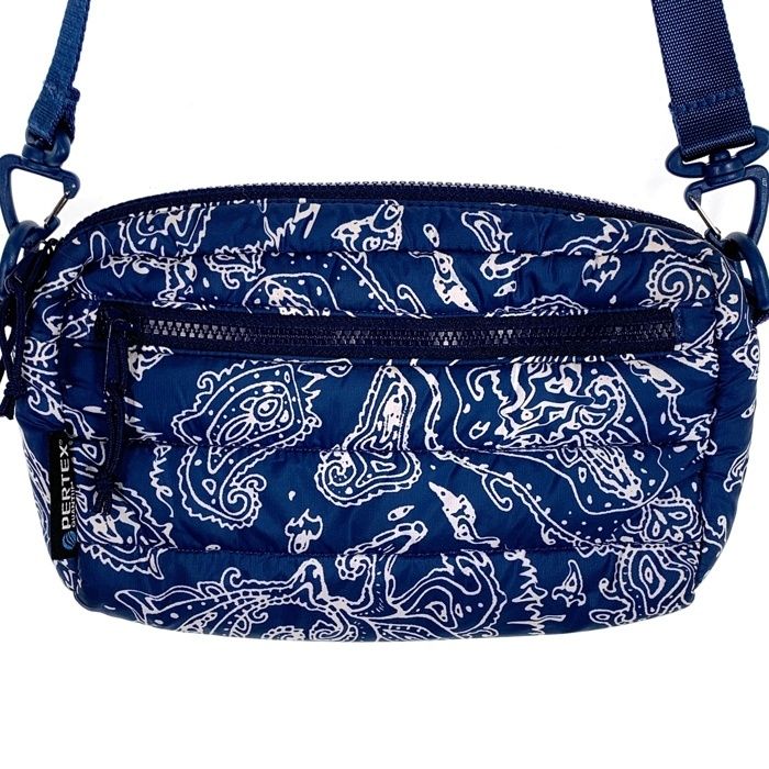 SUPREME シュプリーム 22AW Puffer Side Bag Blue Paisley パファー