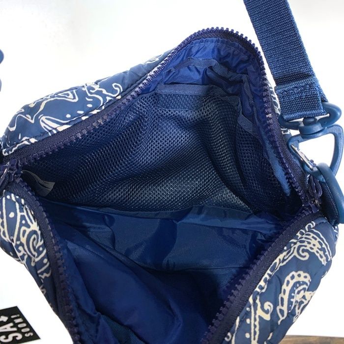 SUPREME シュプリーム 22AW Puffer Side Bag Blue Paisley パファー