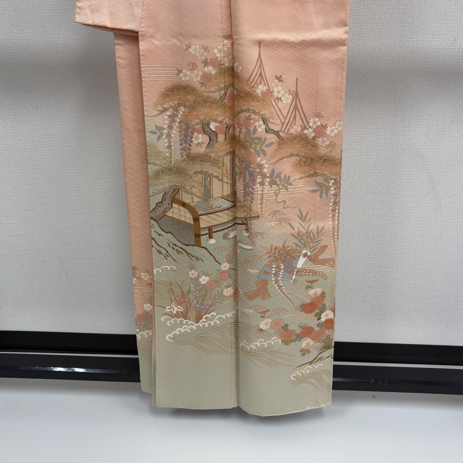 付下げ 花模様 金彩 鉄色 K-4963 145389193_o4.jpg?