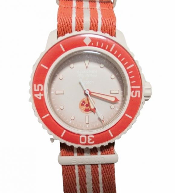 新品同様 BLANCPAIN スウォッチ ブランパン 時計 SO35N100 ARCTIC 