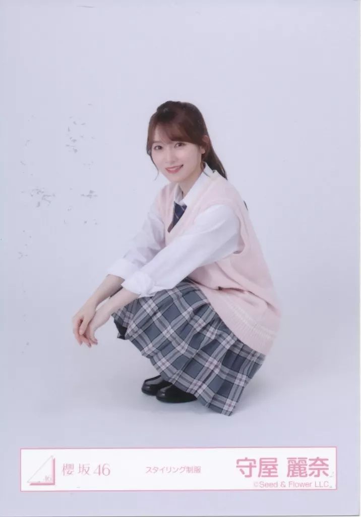 [중고] 로우 포토 (사카미치 시리즈) 사쿠라자카 46/모리야 레이나/시팅/사쿠라자카46 랜덤 로우 포토 [스타일링 유니폼]
